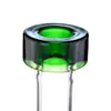 Bongo de vidro para narguilé de tubo reto de 7,2 polegadas com bocal verde e coador de haste inferior difuso