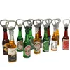 محاكاة إبداعية فتحات زجاجة البيرة متعددة الوظائف ديكور الثلاجة المغناطيسية دخن زجاجة شريط الديكور أدوات المطبخ المخزون بالجملة