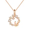 Fashionable National Fashion Fresh Garland Necklace Internet Sensation Rose Gold Necklace Light Luxury Minority High-Grade Elegant Necklace