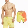 Büyülü Değişim Renk Plaj Şortları Yaz Men Sports Trunks Mayo Taşınabilir Moda Renk Değiştiren Şort Hızlı Kurutma Şortları 220526