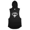 Brand Gym Clothing Mens Bodybuilding Hooded Tank Top Cotton Sleeveless Vest Fitness Sweatshirt Workout Sportswear Tops Male 220624