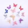 Multicolor Butterfly Wall Decor Party Verwijderbare Stickers Muur Decor Kamer Muurschildering Metallic Kids Slaapkamer Nursery Classroom Bruiloft Verjaardagstaart Decoraties 12 stks