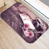 Carpets Flower Pattern Bath Kitchen Entrance Door Mat Home Decor Coral Velvet Carpet Doormat Colorful Indoor Floor Mats Anti-Slip RugCarpets