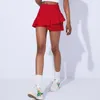 Short de course Chic Sport Tennis Jupe Pantalon Fitness Poche Femmes Respirant Anti-sueur En Plein Air Décontracté Entraînement Activewear