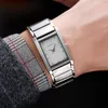 Montre-bracelets industriel Design Tungsten Steel Square Business How