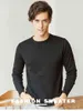 2022 Nya män t -skjorta avslappnad tröja ungdom Slim fast färg långärmad t -shirt för man djup toppar tshirt l220801