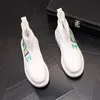 Lüks Tasarımcı Kalın Alt Erkekler Çorap Ayakkabı Hız Yuvarlak Ayak Sürüş Yürüyüş Sneakers Vulkanized Ayakkabı Nefes Iş Gelinlik Parti Ayakkabı