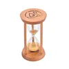 Fashion 3 Mins Wooden Frame Sandglass Sand Glass Hourglass Time Counter Count Down Home Kitchen Timer Clock Decoration Gift F3788 0704