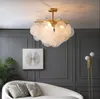 Simple crystal chandelier Lamps modern living room copper Nordic creative bedroom fashion LED luxury glass dining room lamp