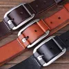 Belts Men Designer Summer Belt For Shorts High Quality Luxury Cowhide Grain Genuine Leather Vintage Wide Long Soft Basque BeltBelts