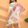 Women's Swimwear Sundress All Match Sexy Cover Up Female Swimsuit Batwing Sleeves For VacationWomen's