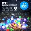 Smart LED String Corda Christmas Decor Feriado Luzes Inteligente App Controle Fada Luz Luz Ao Ar Livre Garland À Prova D 'Água 220408