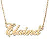 Pendant Necklaces Love Heart Elaina Name Necklace For Women Stainless Steel Gold & Silver