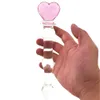 FBHSECL Butt Plug Cuore rosa Dildo di vetro Prodotto per adulti Palline anali Giocattoli sexy per le donne Negozio di stimolazione vaginale di cristallo