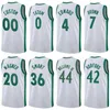 Printed Finals Basketball Marcus Smart Jerseys Jaylen Brown Jayson Tatum Robert Grant Williams Al Horford Derrick White Malcolm Brogdon Sam Hauser Men Kid Women