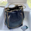 Designer- Klassische Umhängetaschen Handtaschen Mode Echtes Leder Handtasche Frauen Flap Black Crossbody Bag