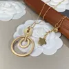 Collane di lusso di nuova concezione Modello Medusa Ciondoli con diamanti Collana da donna Banshee Ottone placcato oro 18 carati Designer238x