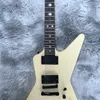 Goose shape electric guitar cream color beautiful fanger inlay made in china