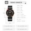 Armbandsur Luxury Quartz Watches Mens 30m vattentät datum Tid Lysande klockrörelse rostfritt stålband armbandsur relojwristwatches