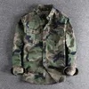 Chemises décontractées pour hommes Chemise de camouflage verte Hommes Cargo Haute Qualité Durable Randonnée en plein air Sport Quotidien Style militaire Poche poitrine Camicia