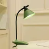 USB Rechargeable LED Folding Clip-on Desk Lamp Eye Protection Touch Dimming Reading Clamp Table Lamp Bed Light 3 Brightness H22042192l