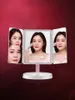 Vanity LED LED Travel Makeup Mipror Trifold Trifold Make Up Make up with Lights