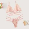 Sexy Lace Bra Lingerie Set Women Push Up Bra Brief Bandage Underwear Intimates Sleepwear Lenceria Sets Breathable