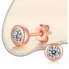 0.5CT OEC Moissanite Stud Earrings for Women Solid 925 Sterling Silver Brillant Cut D VVS Solitaire for Christmas Fine