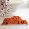Mattor söt tiger badrumsmatta fluffig flockande matta badkar