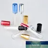 20pcs Transparent Thin Glass Spray Bottle Sample Glass Vials Portable Mini Perfume Atomizer Gold Sil 5ML 10ML
