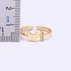 Cluster Rings Design Copper Zircon Gold Color Open Adjustable Finger Fine CZ Lucky Birthday Party Fashion Jewelry GiftCluster ClusterCluster