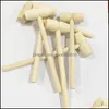 Hammer Hand Tools Home Garden Ll Mini Wooden Wood Mallets For Seafood Lobster Crab Shell Leather Crafts Jewelry Craft D Dhx8W