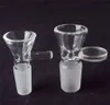 Wasserpfeifen Rauchen Glasschüssel Tabak und Kräuter Trockenschalen Rutsche für Bongpfeifen 14mm 18mm männliche Schüssel mit Griff