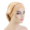 Bonnets de sommeil en Satin élastique à large bord, chapeaux de nuit enveloppants, Bonnet de soins capillaires pour couvre-chef pour femme