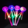 DHL 33 cm Colorful Flash Magic Wand Children's Luminous Toy Led Lollipop Stick för juldagens tjejpojke