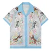 Männer Casual Shirts Mode Bowling Hawaii Stil Designer 3D Floral Brief Drucken Sommer Strand Kurzarm Shirts