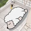 Carpets Cartoon toilet bathroomnon slip mat waterproof hollow bathroom shower mat household anti falling floor mats cut