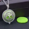 Casual Aroma Diffuser Necklace Open Antique Vintage Lockets 30MM Pendant Perfume Essential Oil Aromatherapy Locket Necklace With Pads