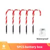 Strings Solar Christmas Candy Cane Light Outdoor Waterproof Day LED Home Garden Passage Courtyard Lawn Decoration LightLED