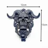 Devil Skull Door God God Silicone Mould مناسب للديكور المنزلي راتنجات DIY نموذج الخرسانة صنع أداة كعكة الشوكولاتة الجليدية 220601