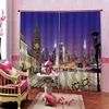 Thickened material 3D Blackout Window Curtain creative stairs Living Room office Bedroom hotel darken the room cortinas for kitchen European style