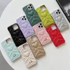Love Heart Leather Telefon Case Designer Luxury Phone Case per iPhone iPhone13 13Pro13Promax 11 12promax 10 Cover Cover Pink Silver
