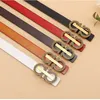 Designers Belt Luxurys bälten Letter Solid Color Trendy Business Metal Buckle Belt High Quality High-End Fashion Casual Mångsidig M3172