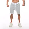 Heren shorts Summer Casual Solid Color Sports Men's 2022 Cotton Loose Jogging Pants Breeches Crashed Knie-Lengtmen's