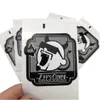 Cutom witte vinyl waterdichte stickers kleurlabels met je eigen logo en winkelnaam