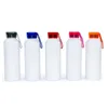 DIY Sublimation Blanks White 750ml 24oz Water Bottle Singer Layer Aluminum Tumblers Drinking Mug Cups Tumbler With Lids 4 Colors B0608T06