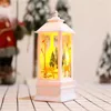 クリスマスの装飾40pcs/lot flame lantern led led luminous lamp clausエンジェルパターンナイトライト屋内パーティーギフト