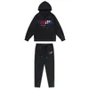 Herr Trapstar Tracksuits Men Woman Fleece Tracksuit Set Winter Hoodies Pants 2 Piece Set Running Hoody Designer Sweatshirt Sport Joggers Sweatpants Passar Male