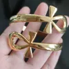 Bangle Cross Egyptian Ankh Life Bangles For Men Women Gold Stainless Steel Bracelet Punk Key Of Bracelets Birthday Jewlery 2022Bangle