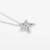 925 Sterling Silver Asymmetric Star Collier Necklace Chain For Women Men Fit Pandora Style Necklaces Gift Jewelry 390020C01-45